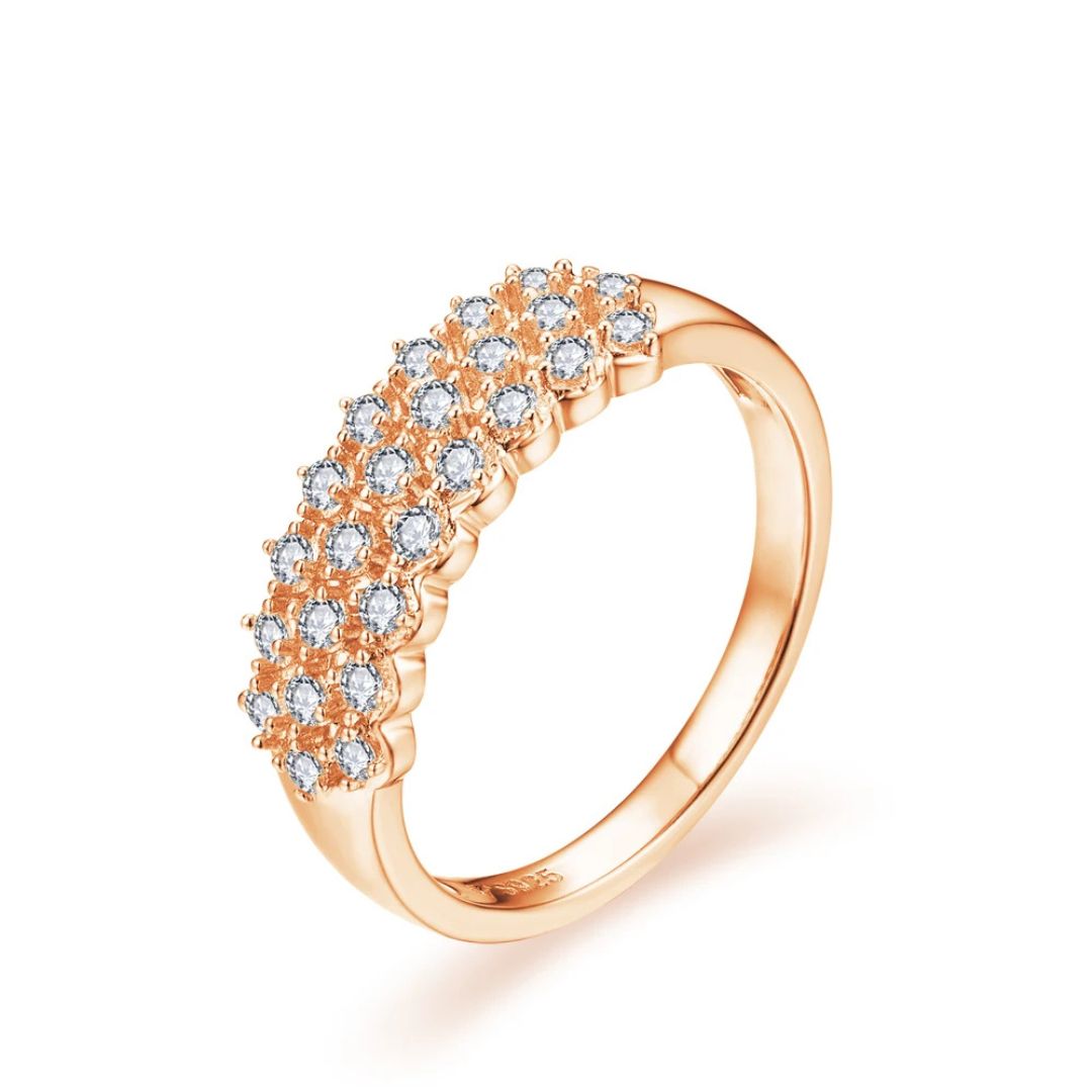 Celeste Spark - Moissanite Ring met 14k Goldplating