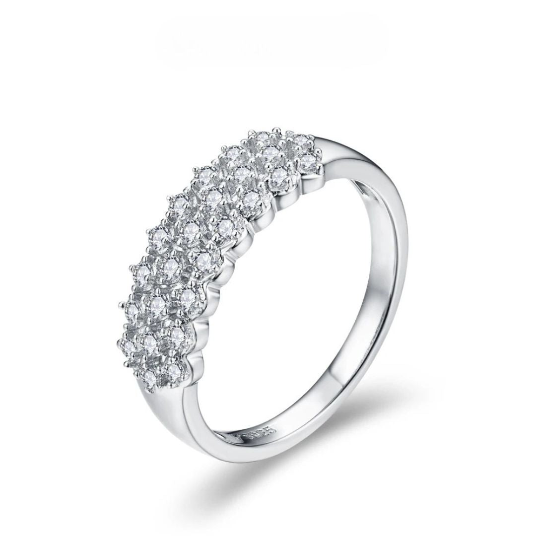 Celeste Spark - Moissanite Ring met 14k Goldplating