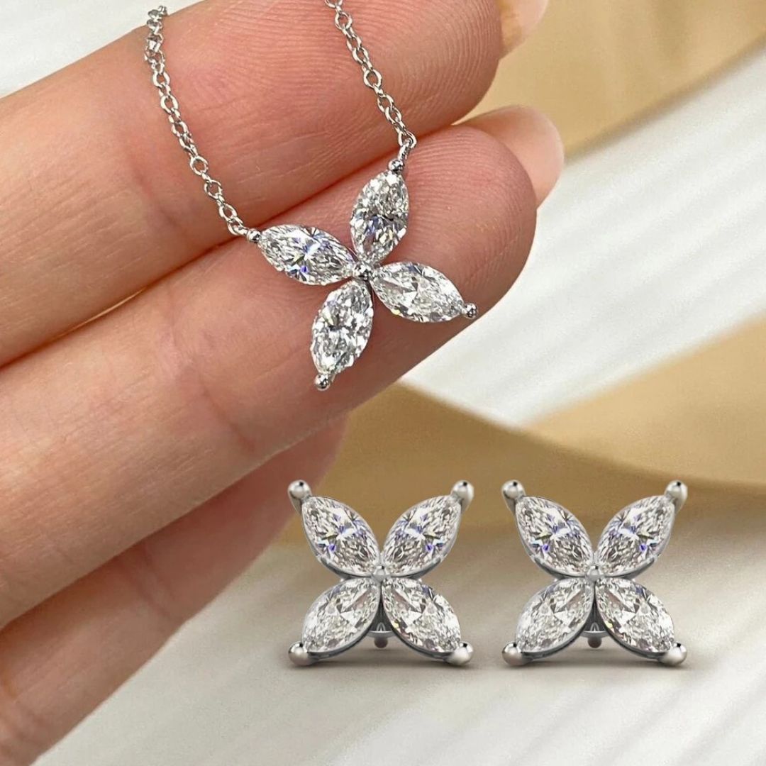 Celestia Flare - Moissanite Sieradenset