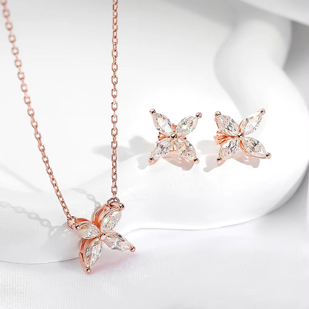 Celestia Flare - Moissanite Sieradenset