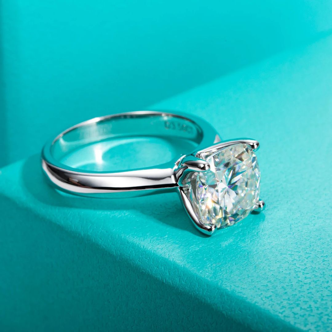 Celvianne Ring - 18k Wit Goudplated Luxe 3.5CT Moissanite Verlovingsring
