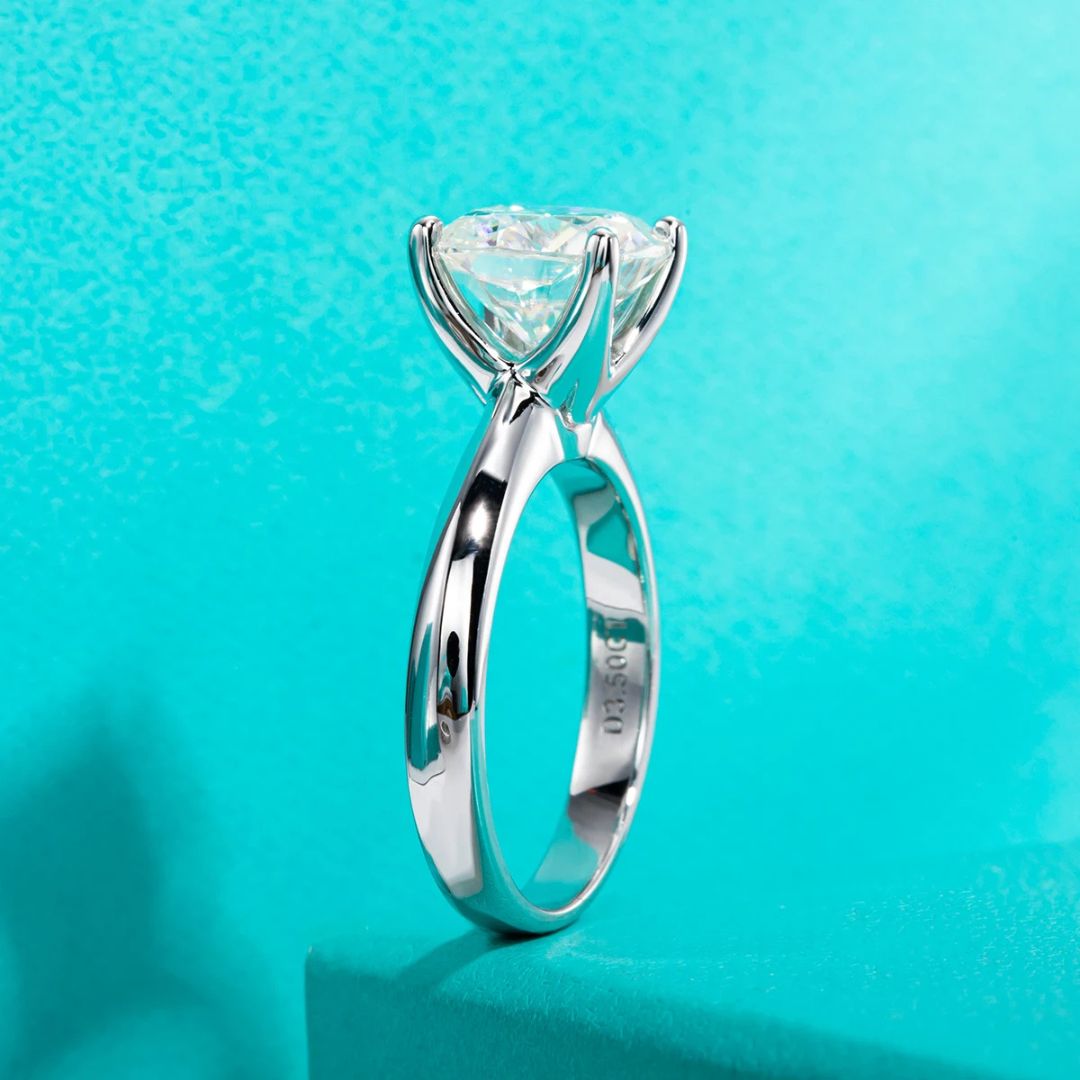 Celvianne Ring - 18k Wit Goudplated Luxe 3.5CT Moissanite Verlovingsring