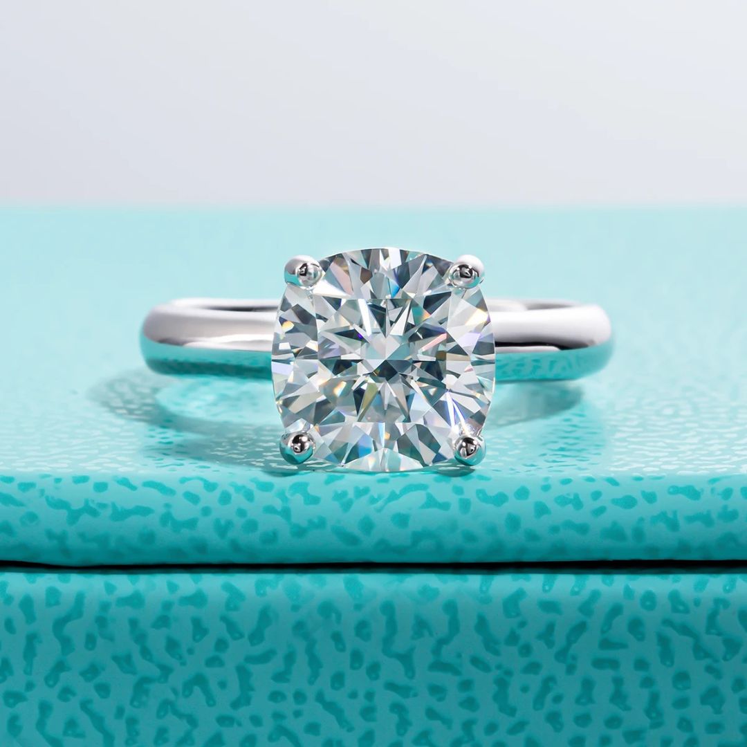 Celvianne Ring - 18k Wit Goudplated Luxe 3.5CT Moissanite Verlovingsring
