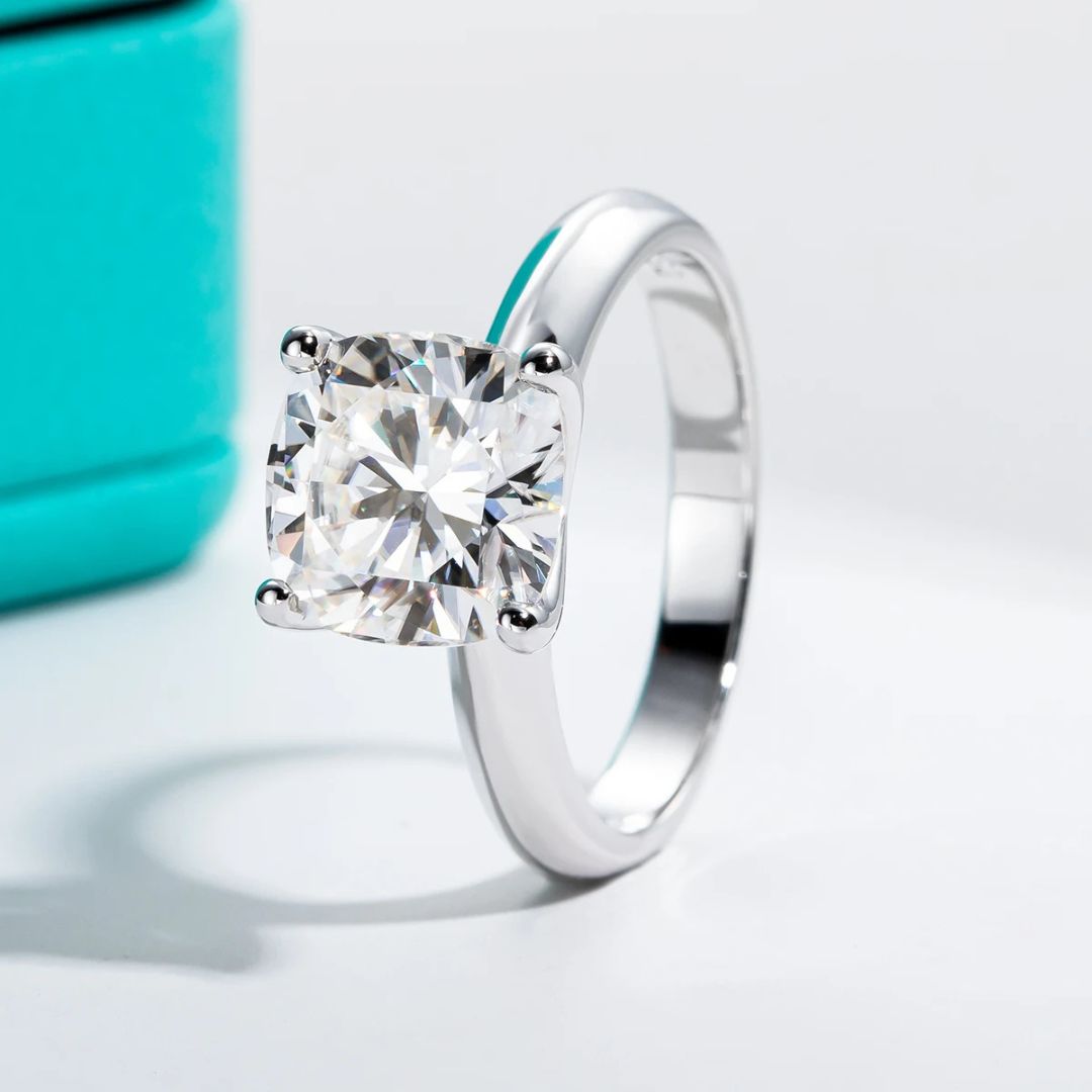 Celvianne Ring - 18k Wit Goudplated Luxe 3.5CT Moissanite Verlovingsring