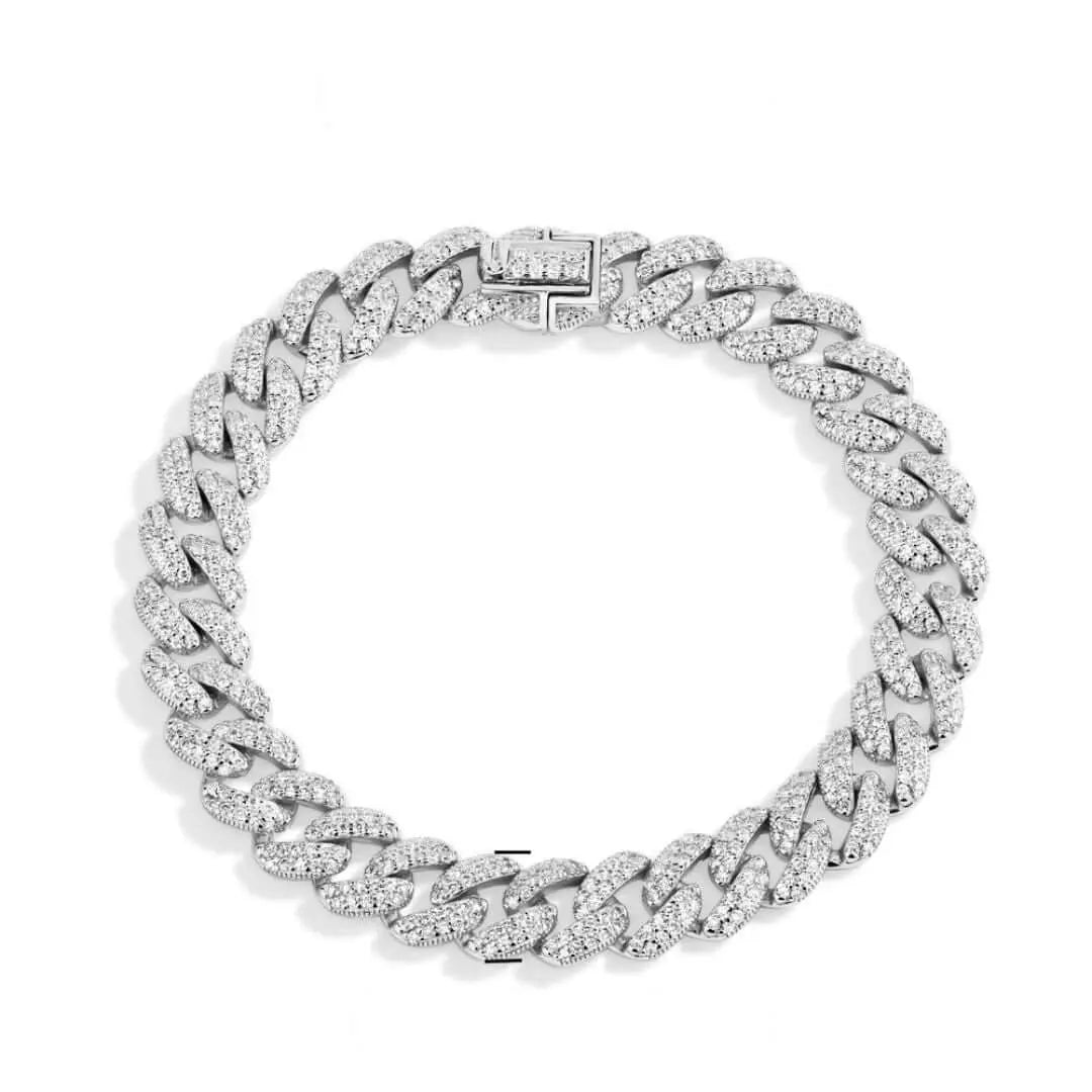 Eclat Noir - Cubaanse Link Armband Amora Maison