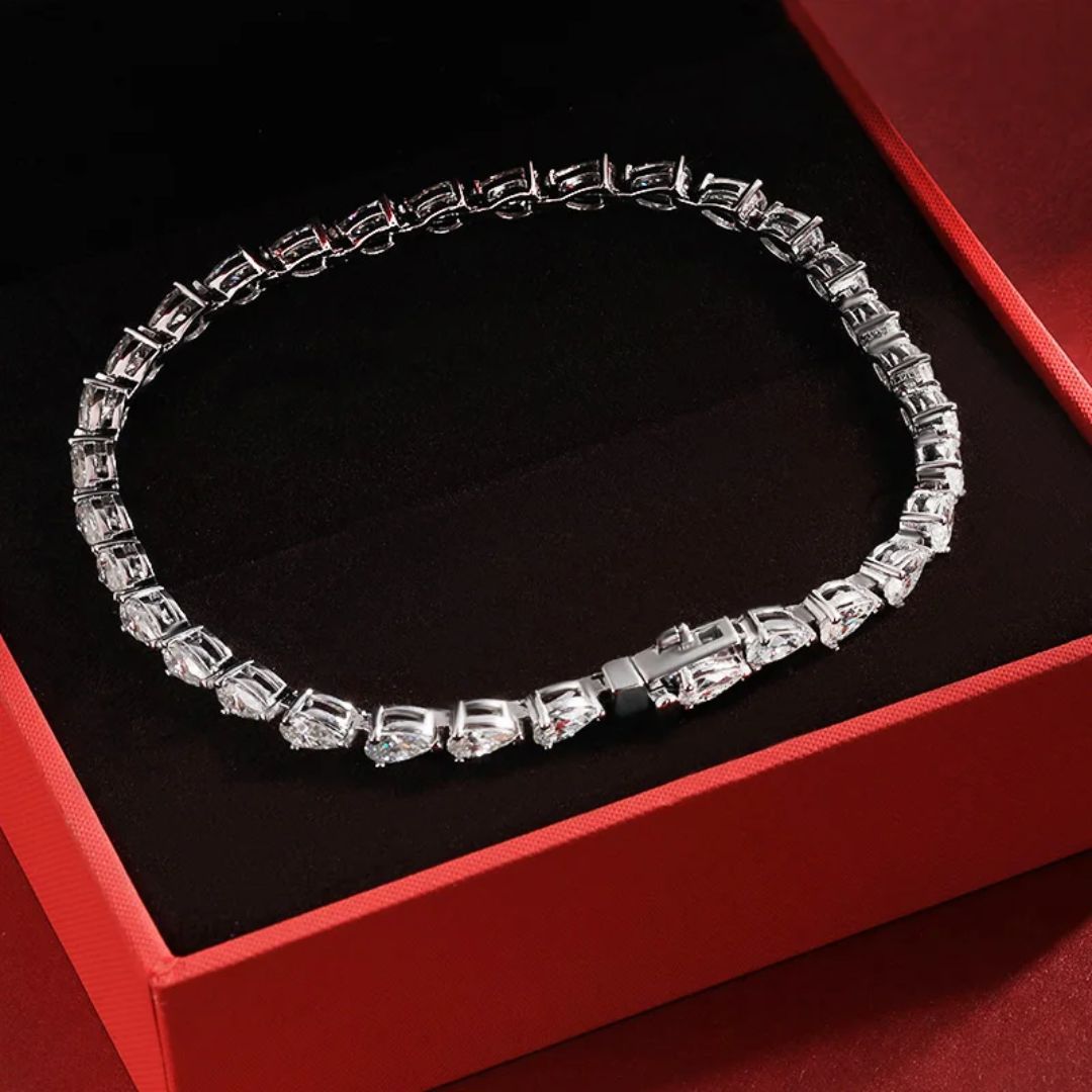 Eloria Cascade - Luxe Moissanite Tennisarmband