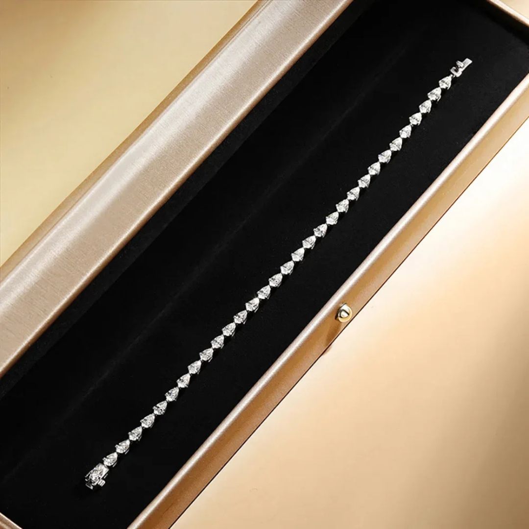 Eloria Cascade - Luxe Moissanite Tennisarmband