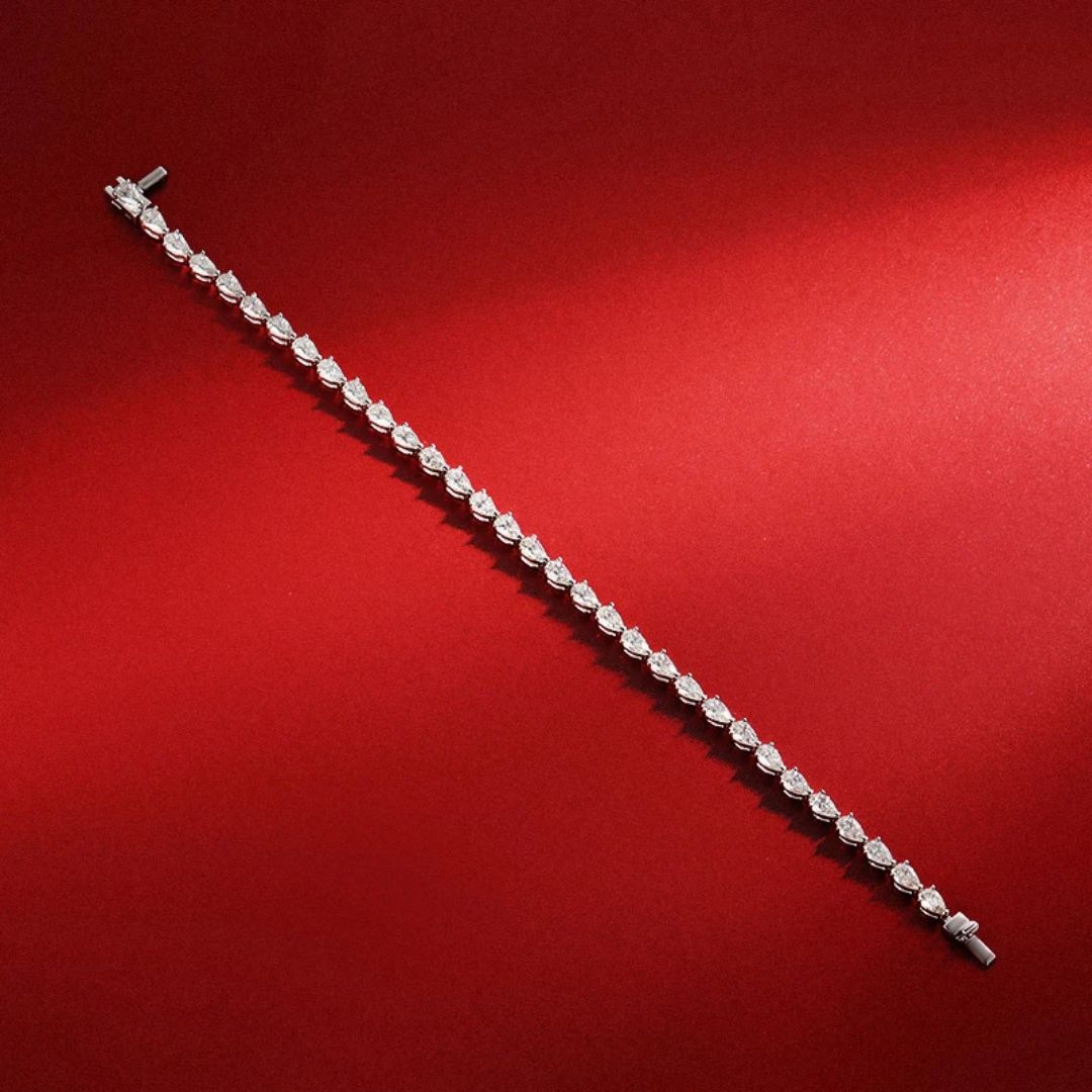 Eloria Cascade - Luxe Moissanite Tennisarmband