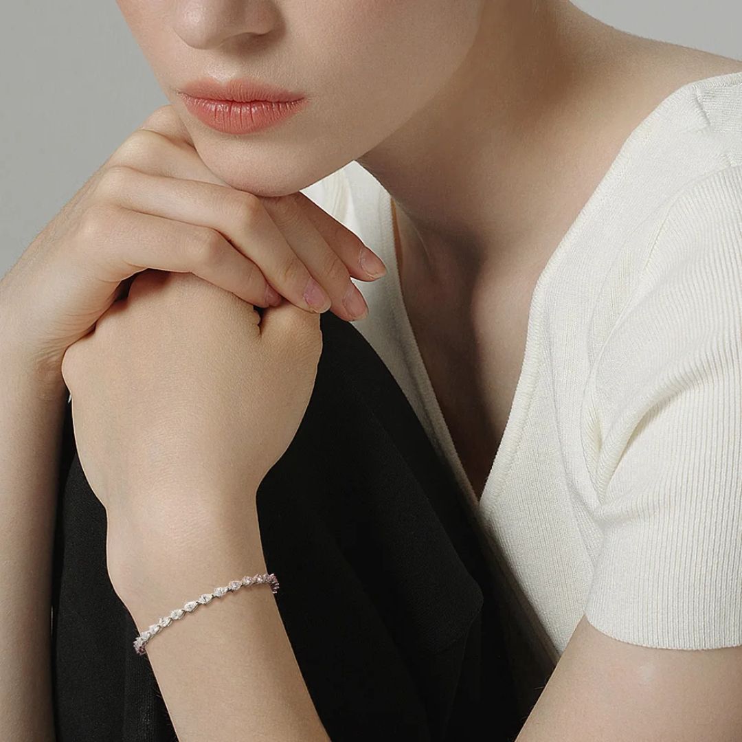 Eloria Cascade - Luxe Moissanite Tennisarmband