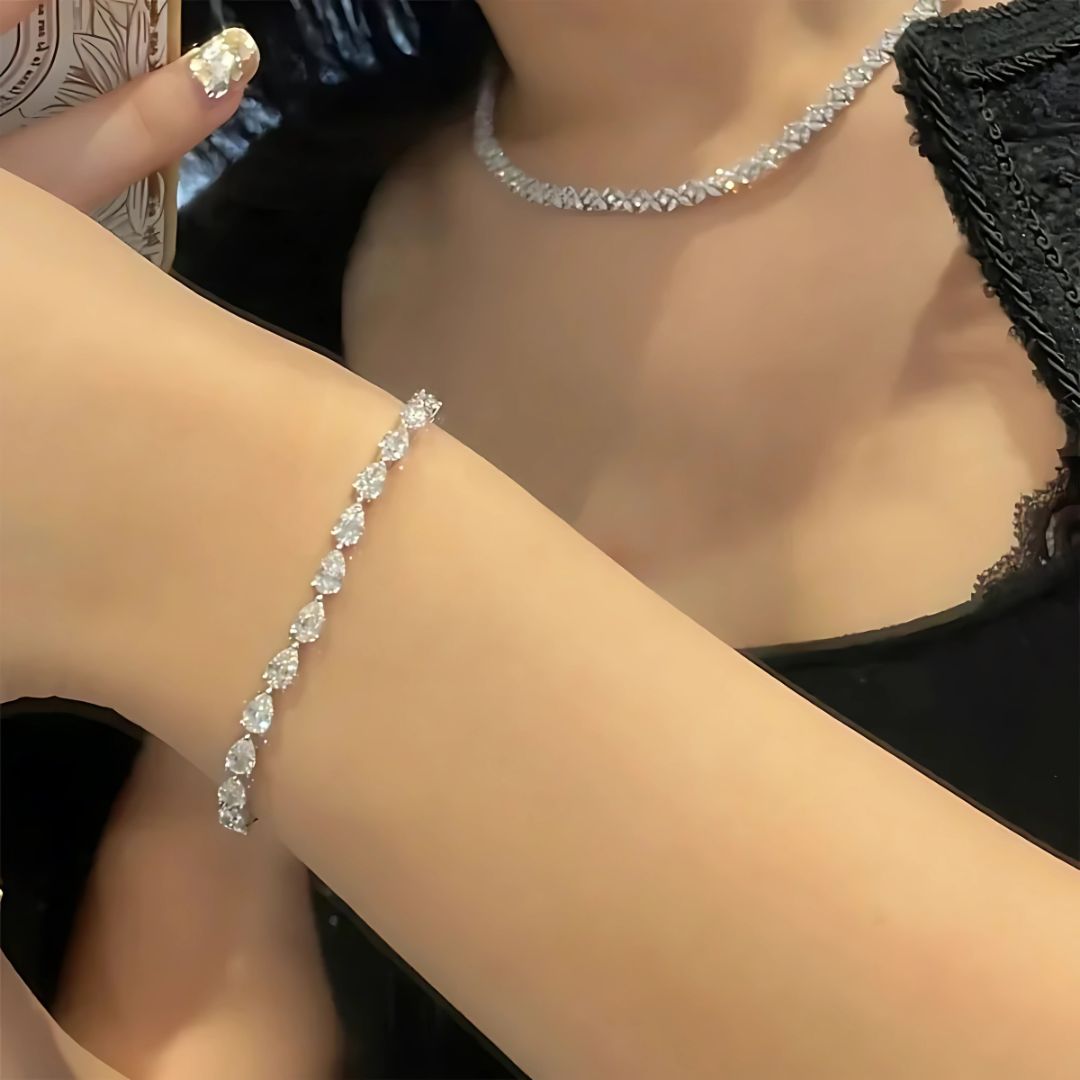 Eloria Cascade - Luxe Moissanite Tennisarmband