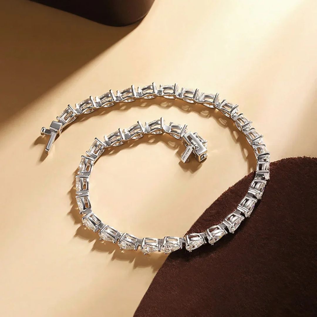 Eloria Cascade - Luxe Moissanite Tennisarmband