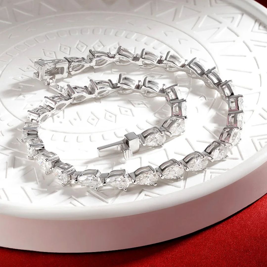 Eloria Cascade - Luxe Moissanite Tennisarmband