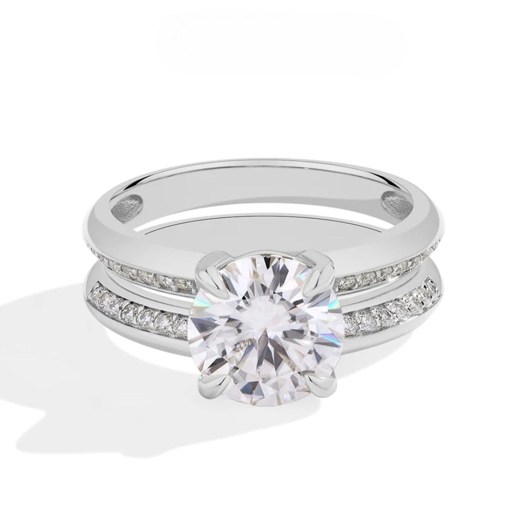 Eon Lumina - Goldplated Moissanite Ring