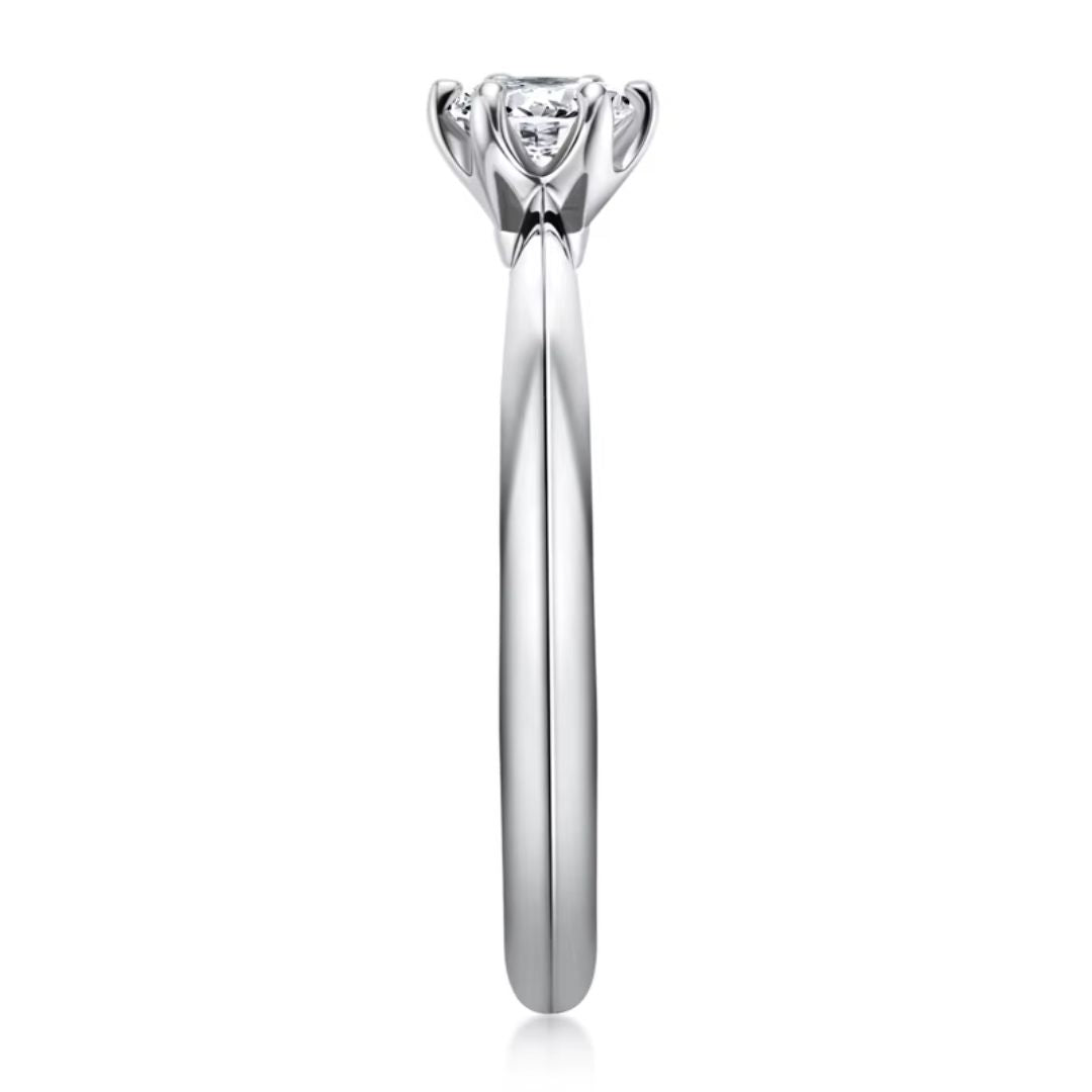 Eterna Spark - S925 Zilveren Moissanite Solitaire Ring Dames 0.5CT