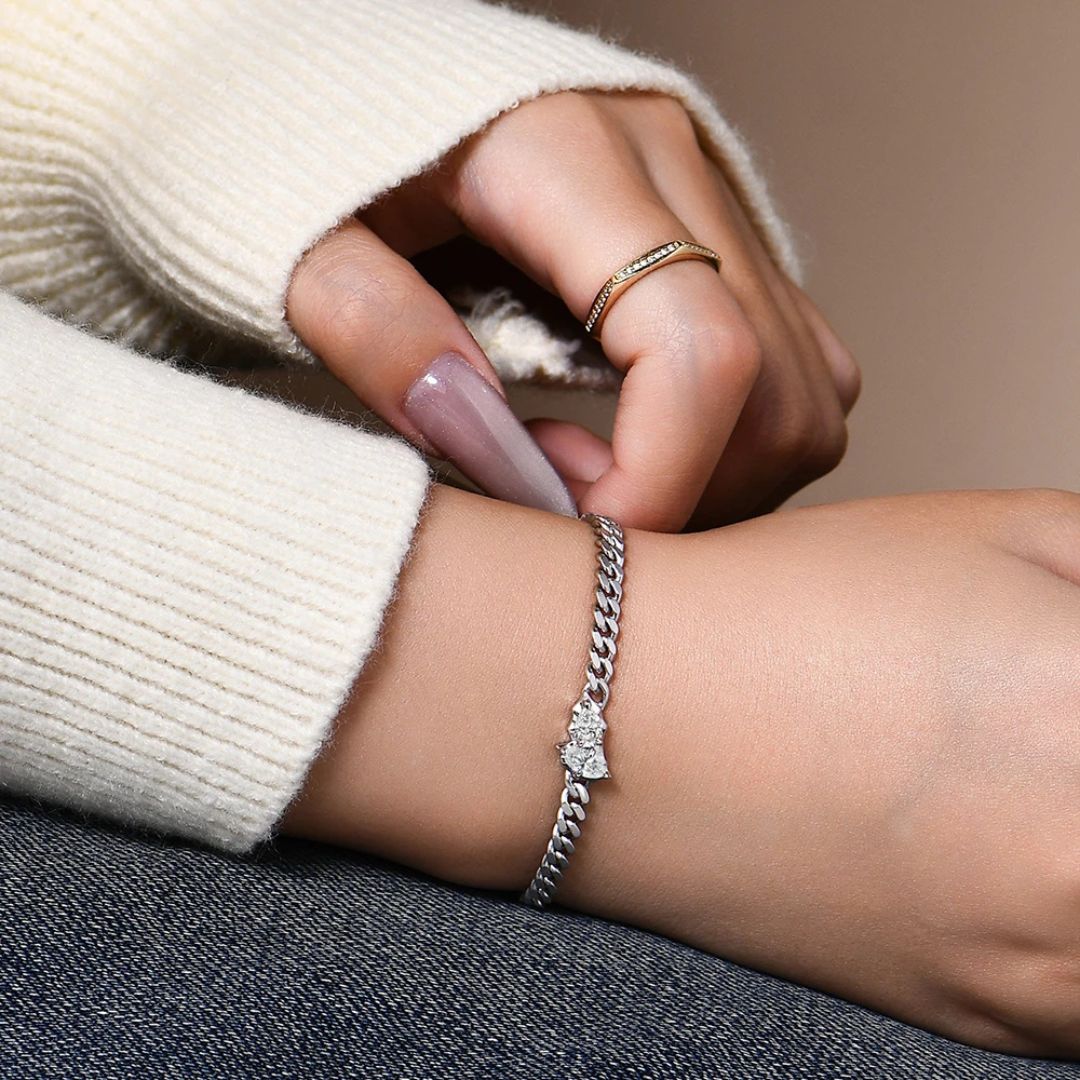 Golden Radiance - Goldplated Moissanite Armband