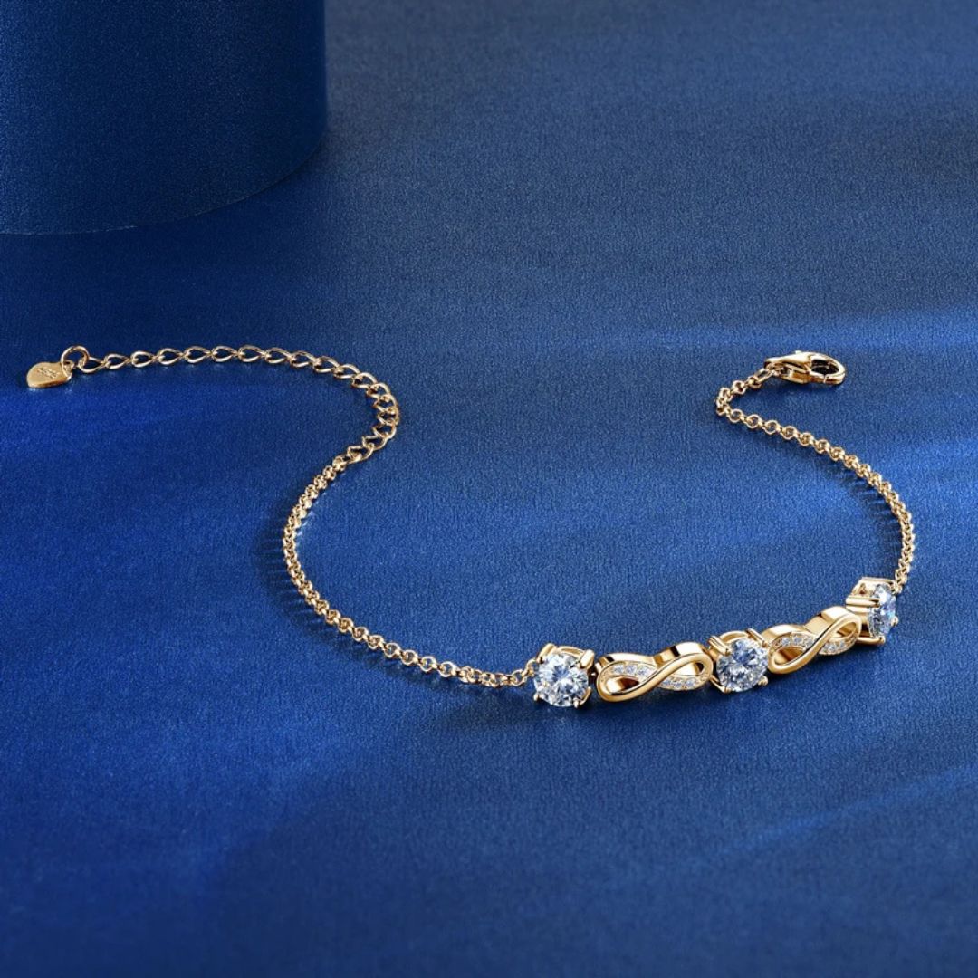 Lumiéle Éternité – Luxe Moissanite Infinity Armband