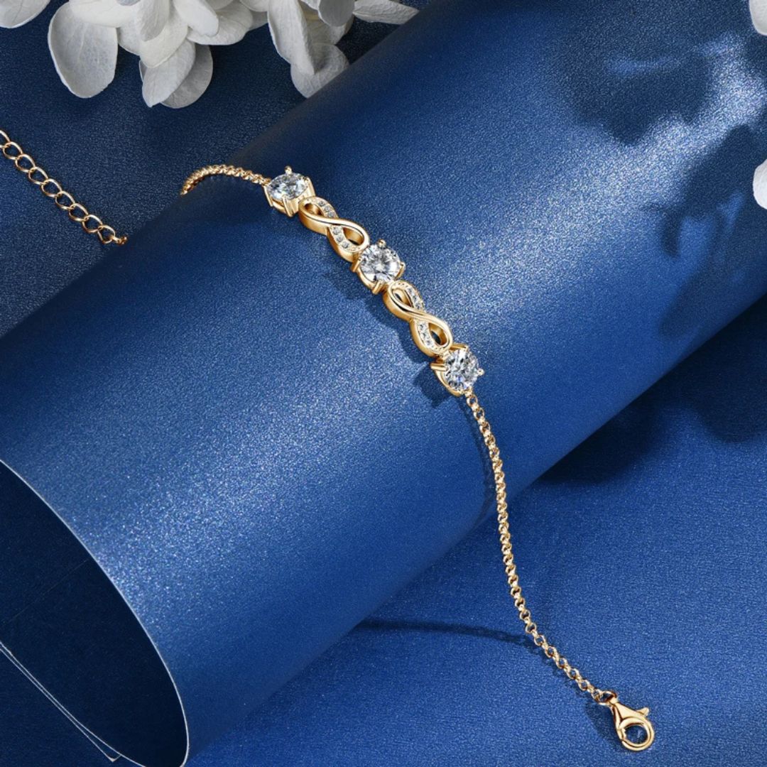Lumiéle Éternité – Luxe Moissanite Infinity Armband