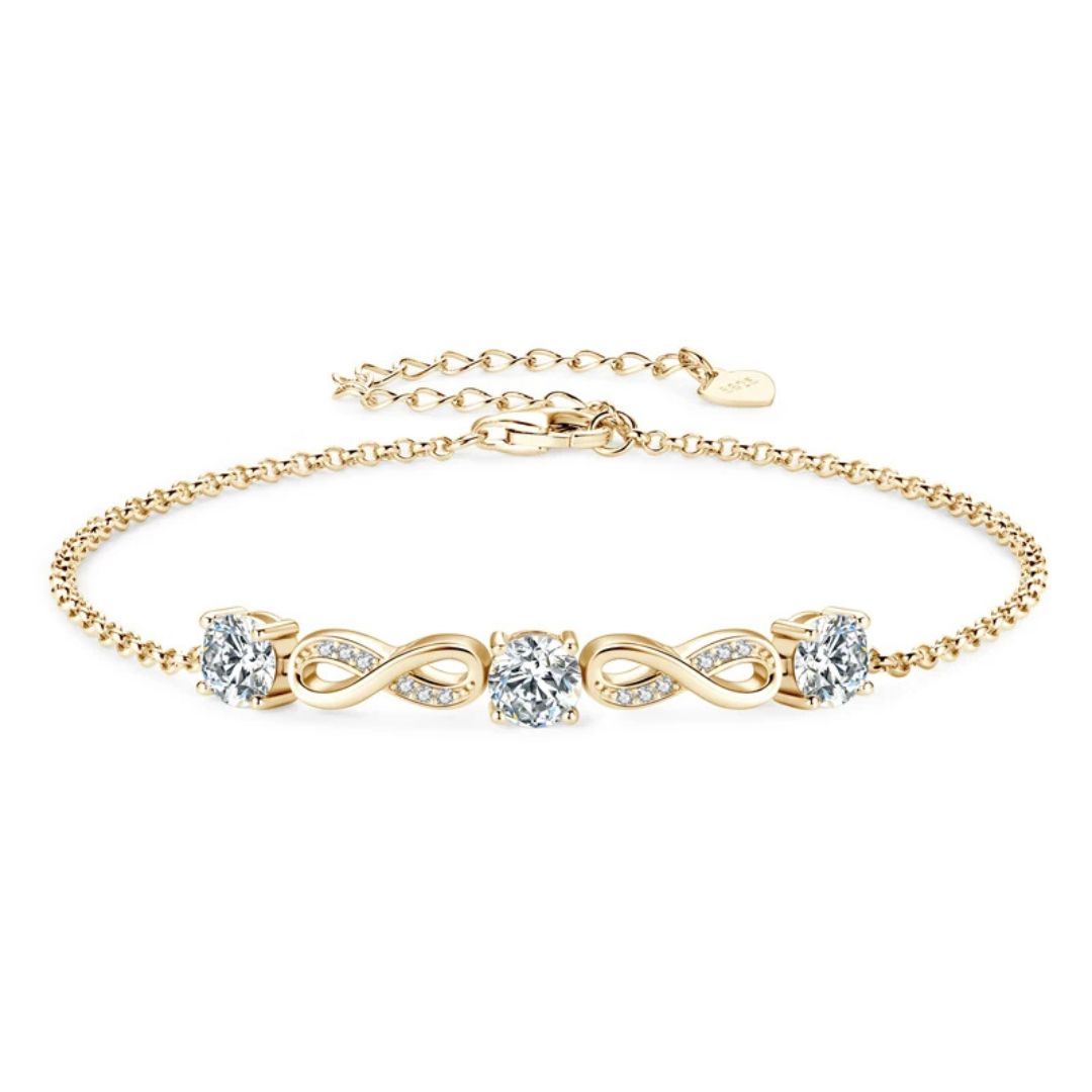 Lumiéle Éternité – Luxe Moissanite Infinity Armband