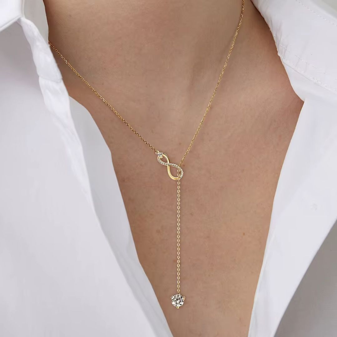 Luminara Solitaire – Luxe Moissanite Ketting