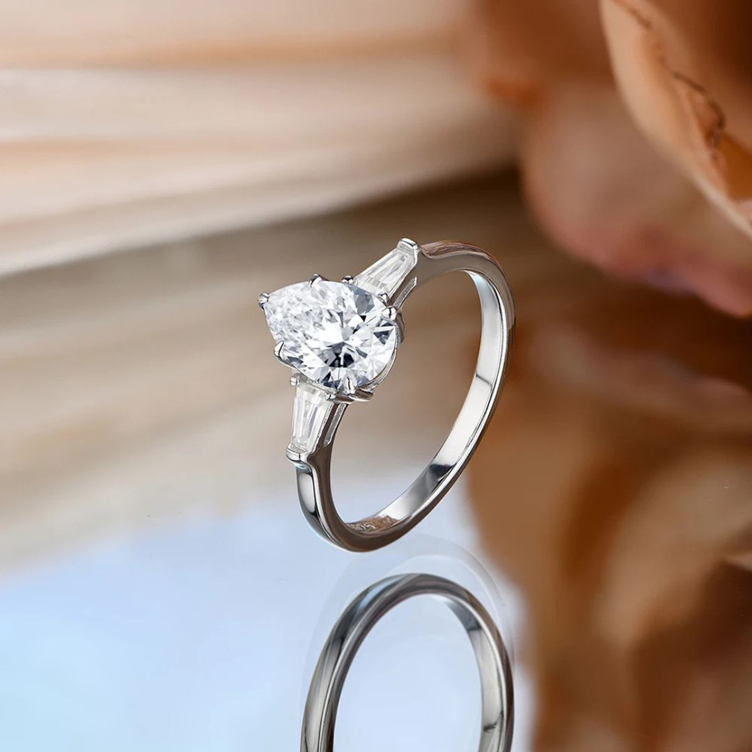 Lumora Elite - Wit Gouden Moissanite Ring