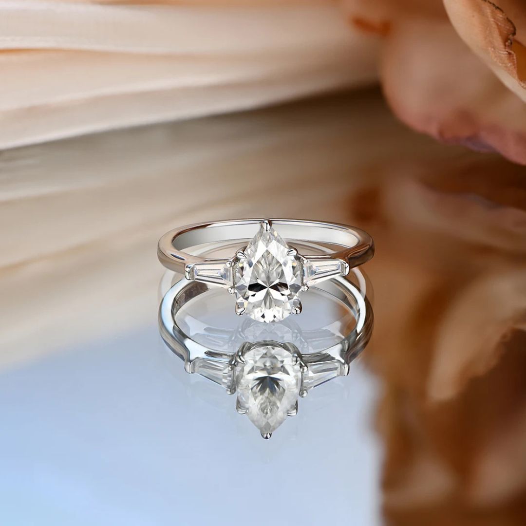 Lumora Elite - Wit Gouden Moissanite Ring