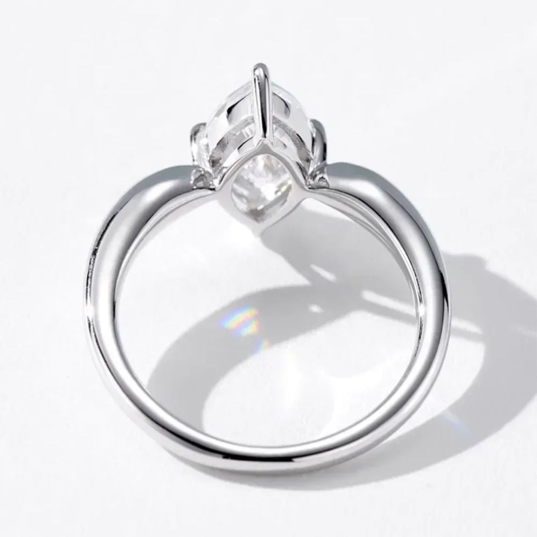 Lumora Marquise - Luxe 3CT Moissaniet Verlovingsring 18k Goud Verguld Dames