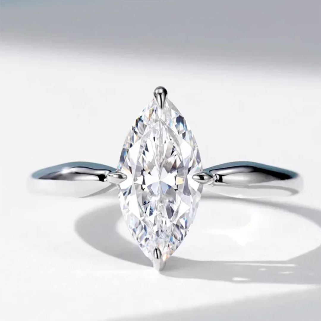 Lumora Marquise - Luxe 3CT Moissaniet Verlovingsring 18k Goud Verguld Dames