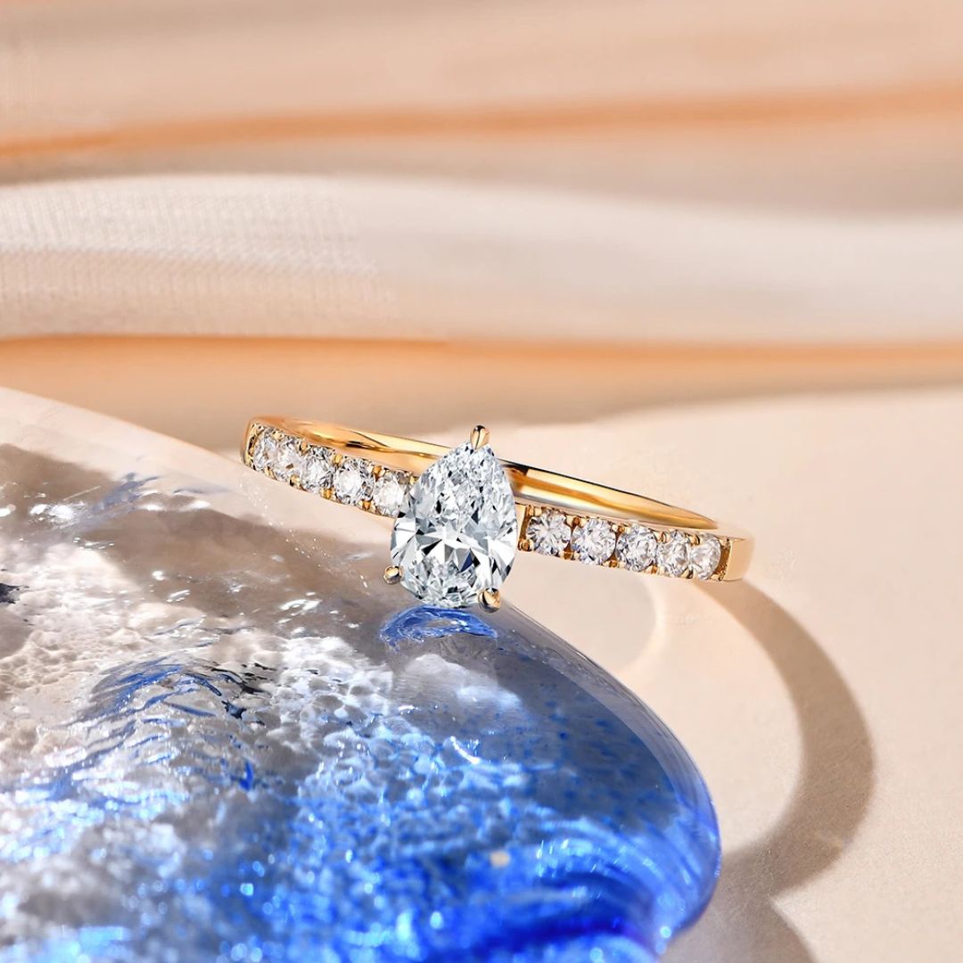 Lynx Astra - 10k Goud Moissanite Ring