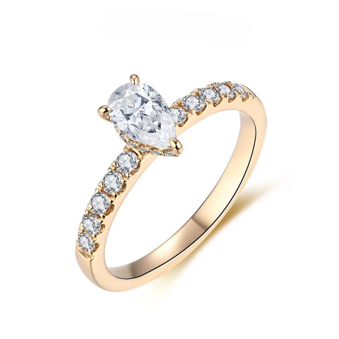 Lynx Astra - 10k Goud Moissanite Ring