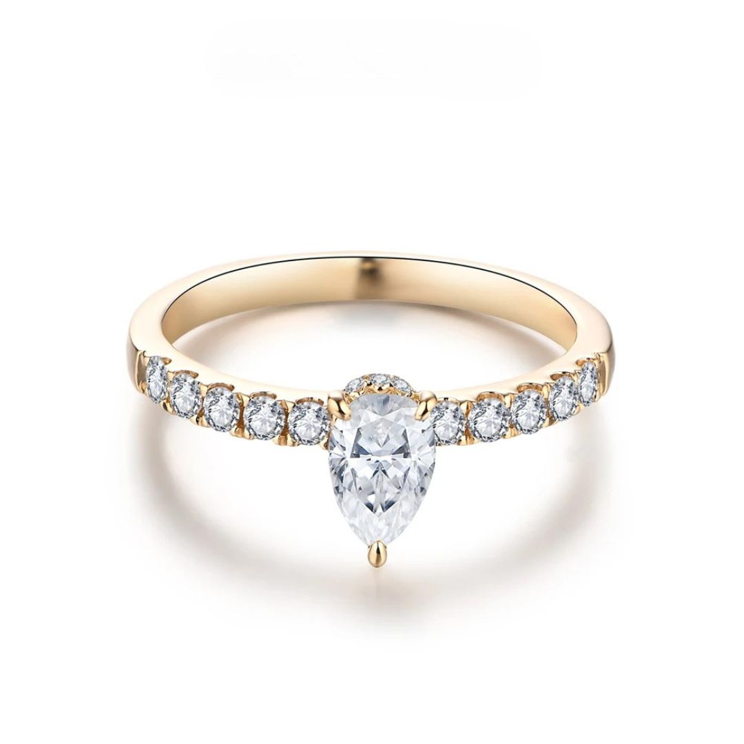 Lynx Astra - 10k Goud Moissanite Ring