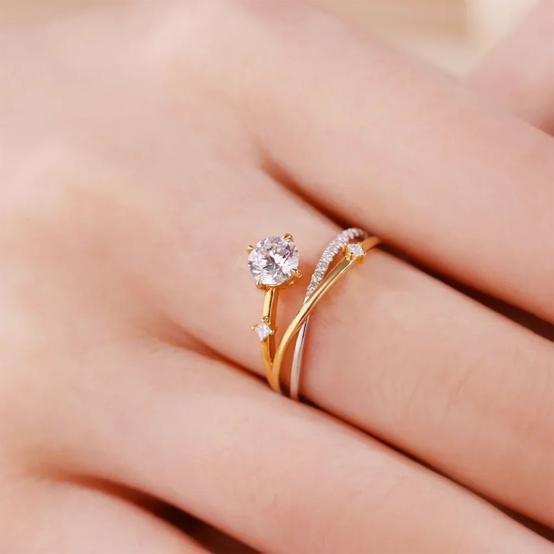 NovaLyra - Moissanite Sterren Ring