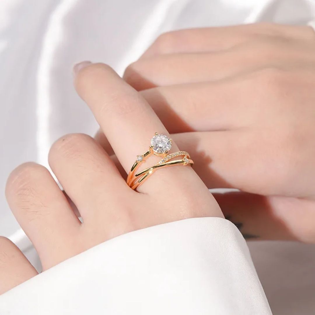 NovaLyra - Moissanite Sterren Ring