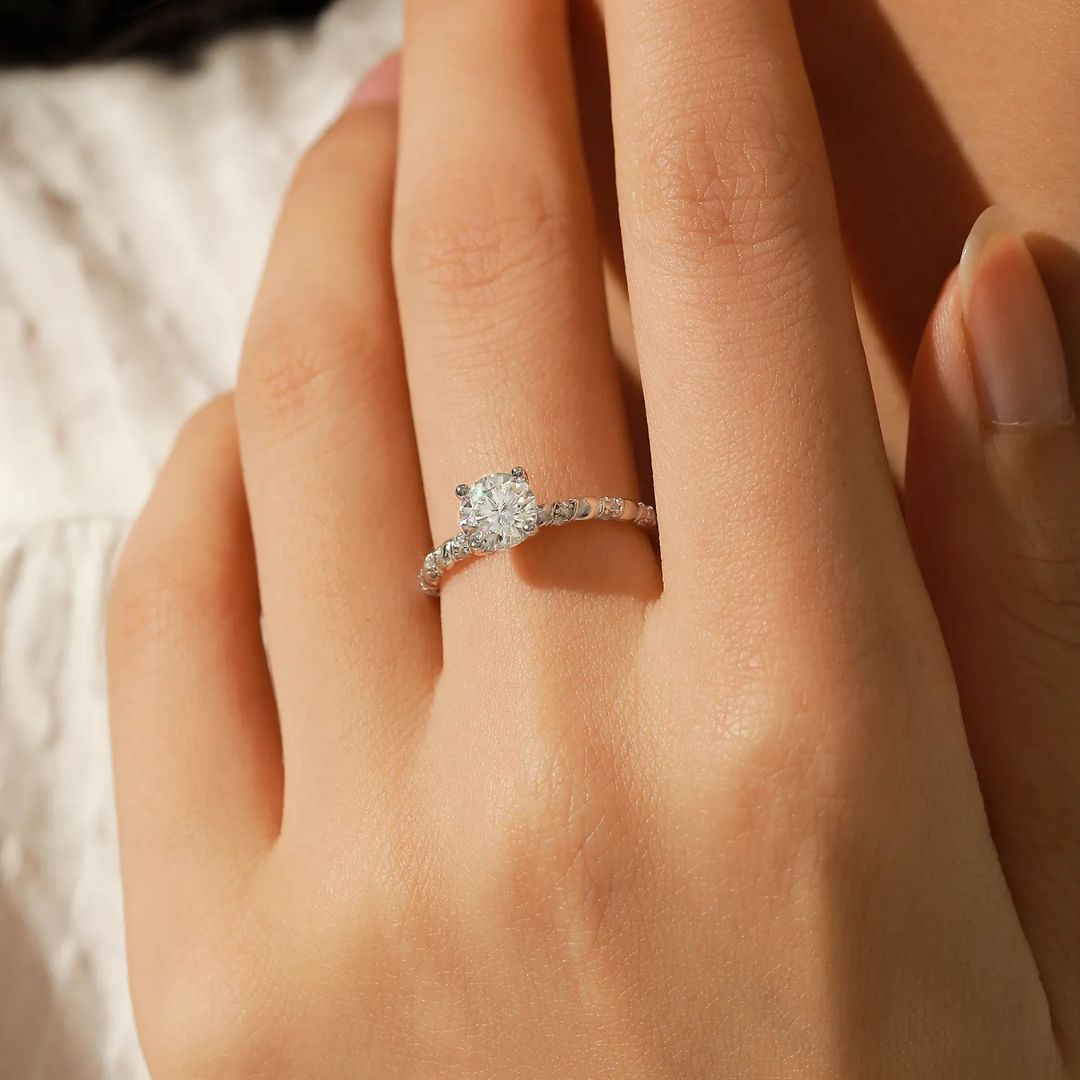 Twist Éclat - S925 Zilveren Moissanite en Zirkonia Ring Dames 1CT