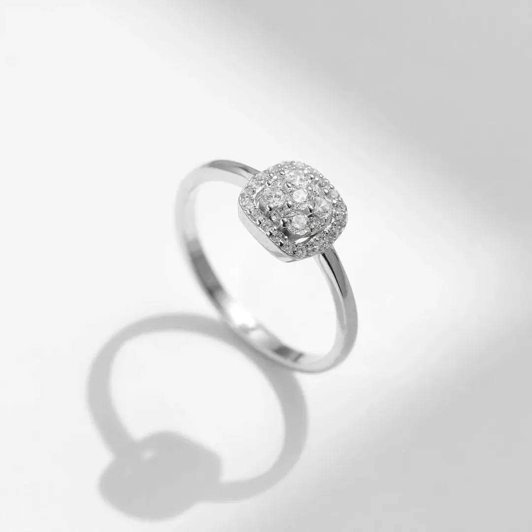 Velmora Ring - Zilveren Moissanite Ring Amora Maison