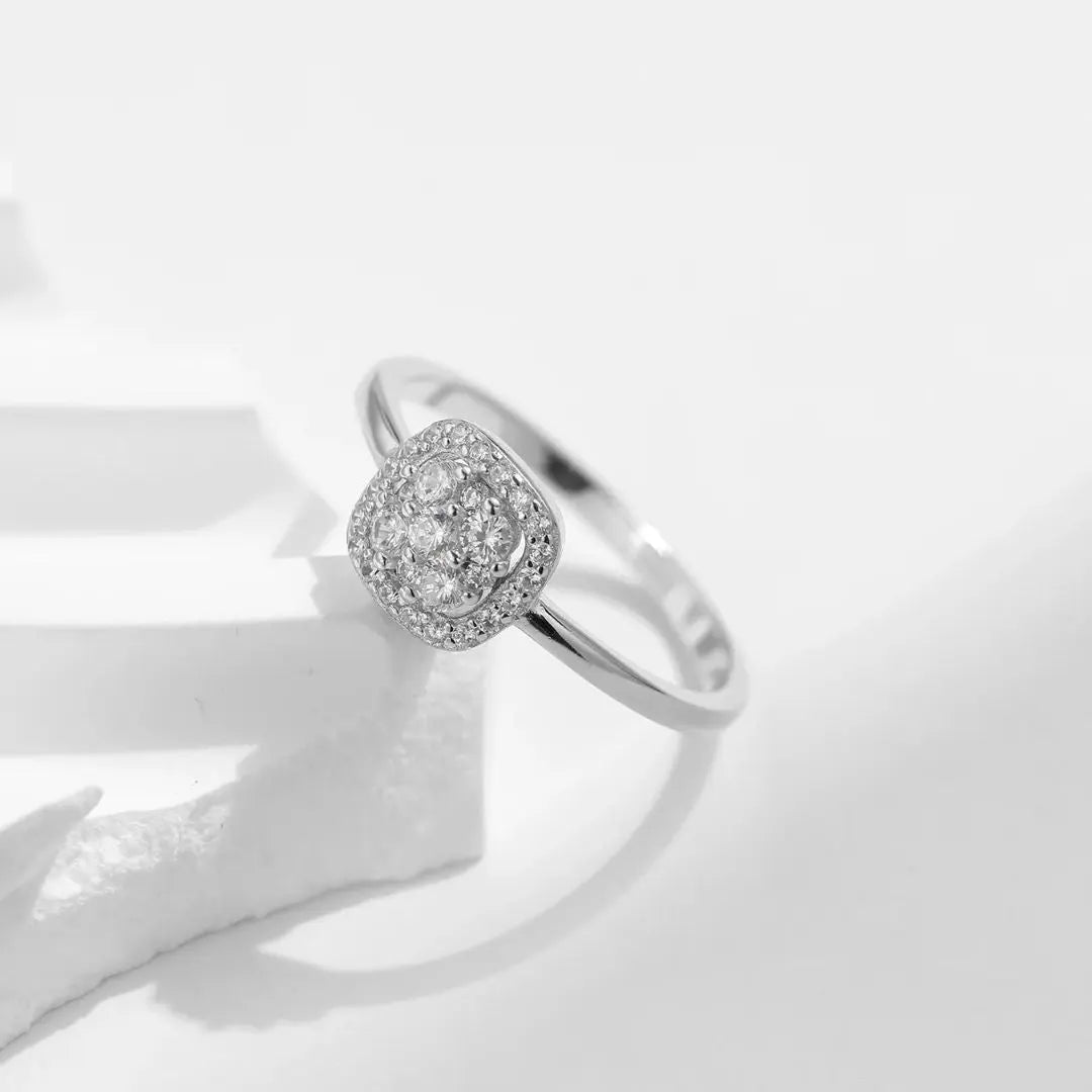 Velmora Ring - Zilveren Moissanite Ring Amora Maison