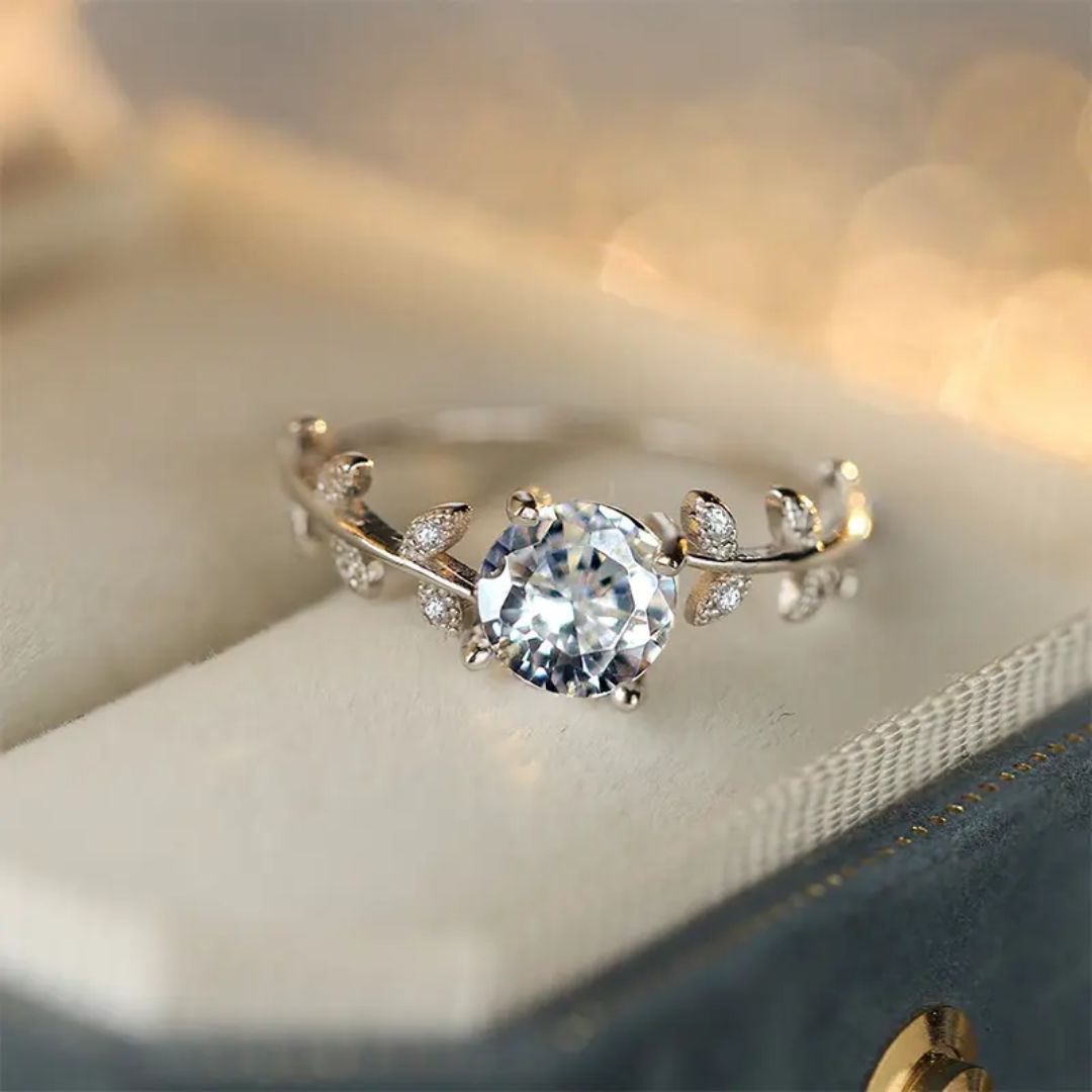 Virella Grace - Moissanite Belofte Ring met Goldplating