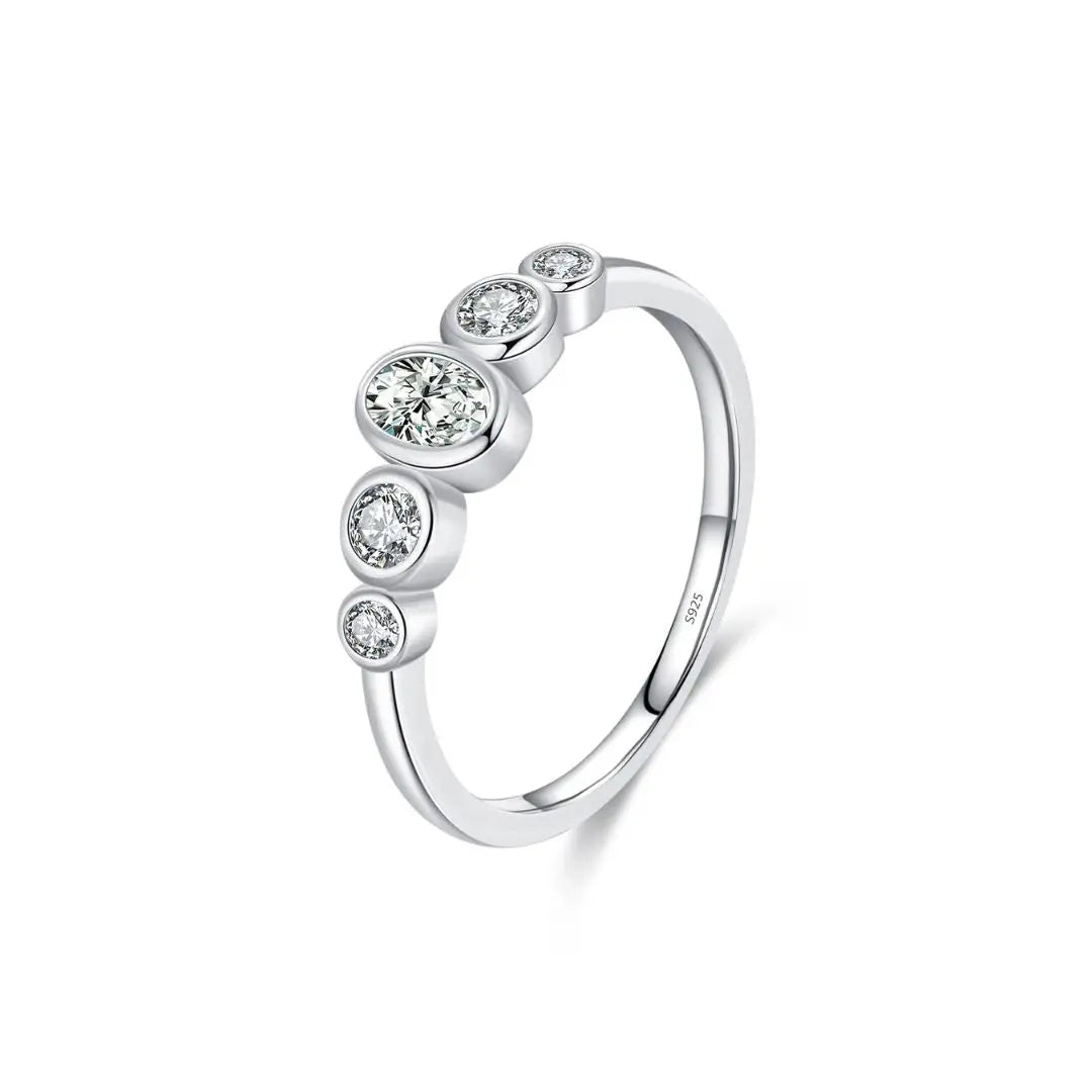 Zirona Oval – Zilveren Ring met Zirkonia Amora Maison