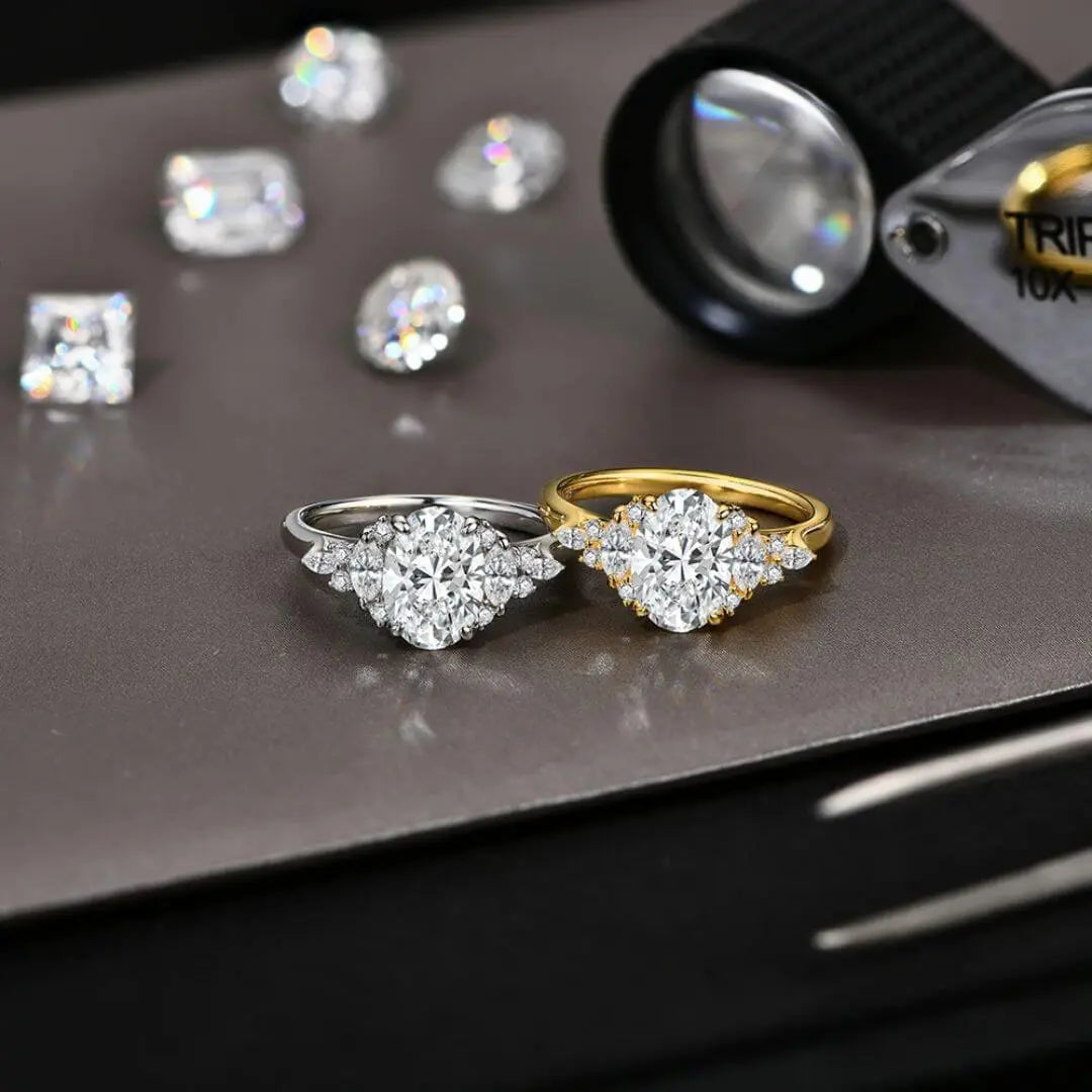 Élégance Ovale – Ovale Moissanite Ring Amora Maison