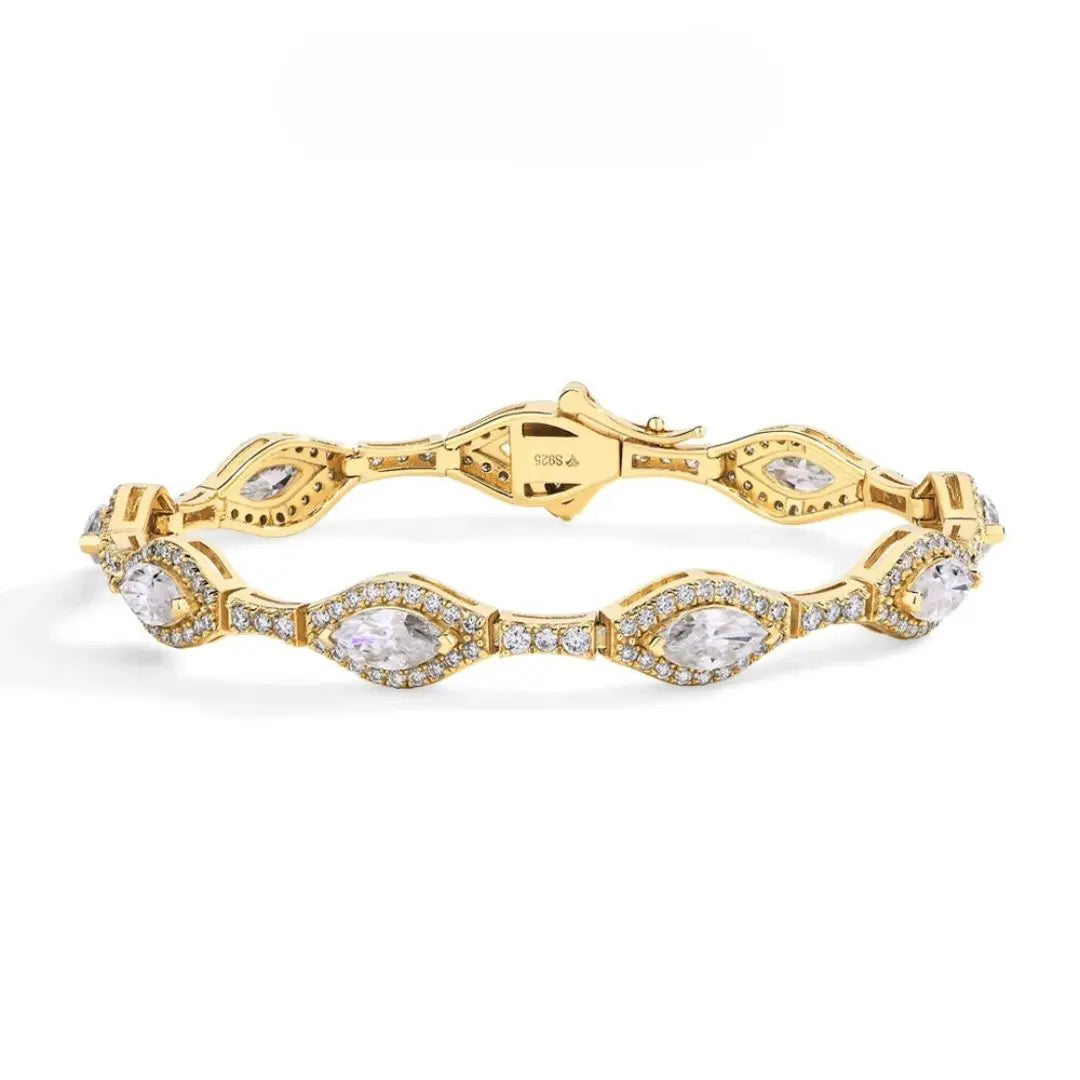 Amaria Queen - Premium Goldplated Moissanite Armband Amora Maison
