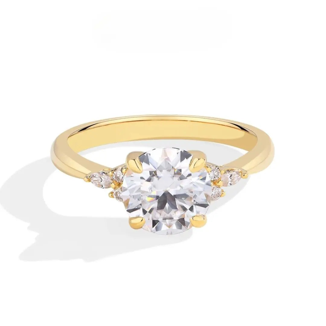 Aurelia Amor – Goldplated Luxe Moissanite Ring Amora Maison