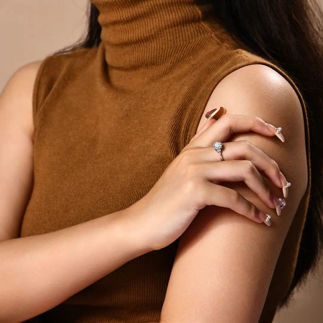 Aurelia Amor – Goldplated Luxe Moissanite Ring Amora Maison