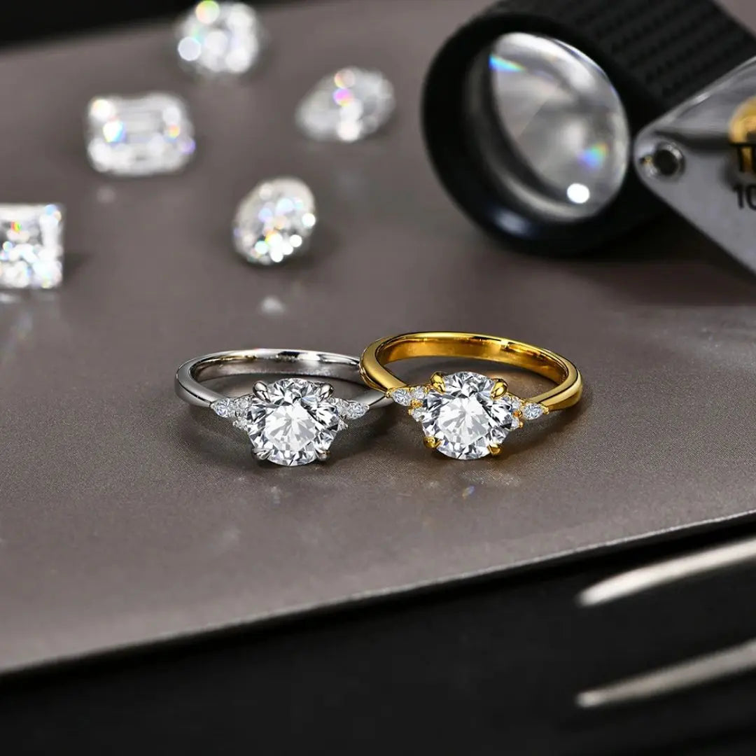 Aurelia Amor – Goldplated Luxe Moissanite Ring Amora Maison