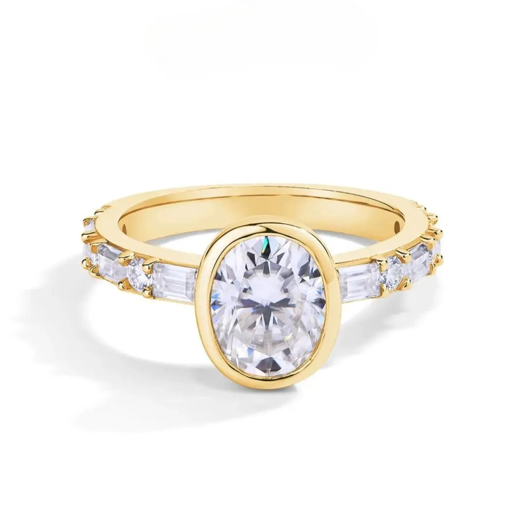 Aurelia Ovale – Luxe Moissanite Ring Amora Maison