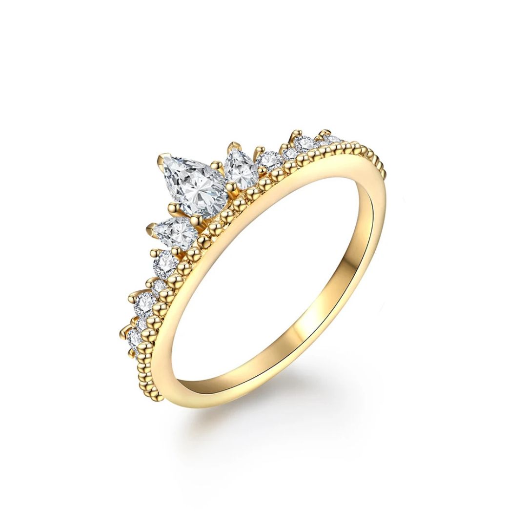 Aurevera Ring - Moissanite Kroon Ring