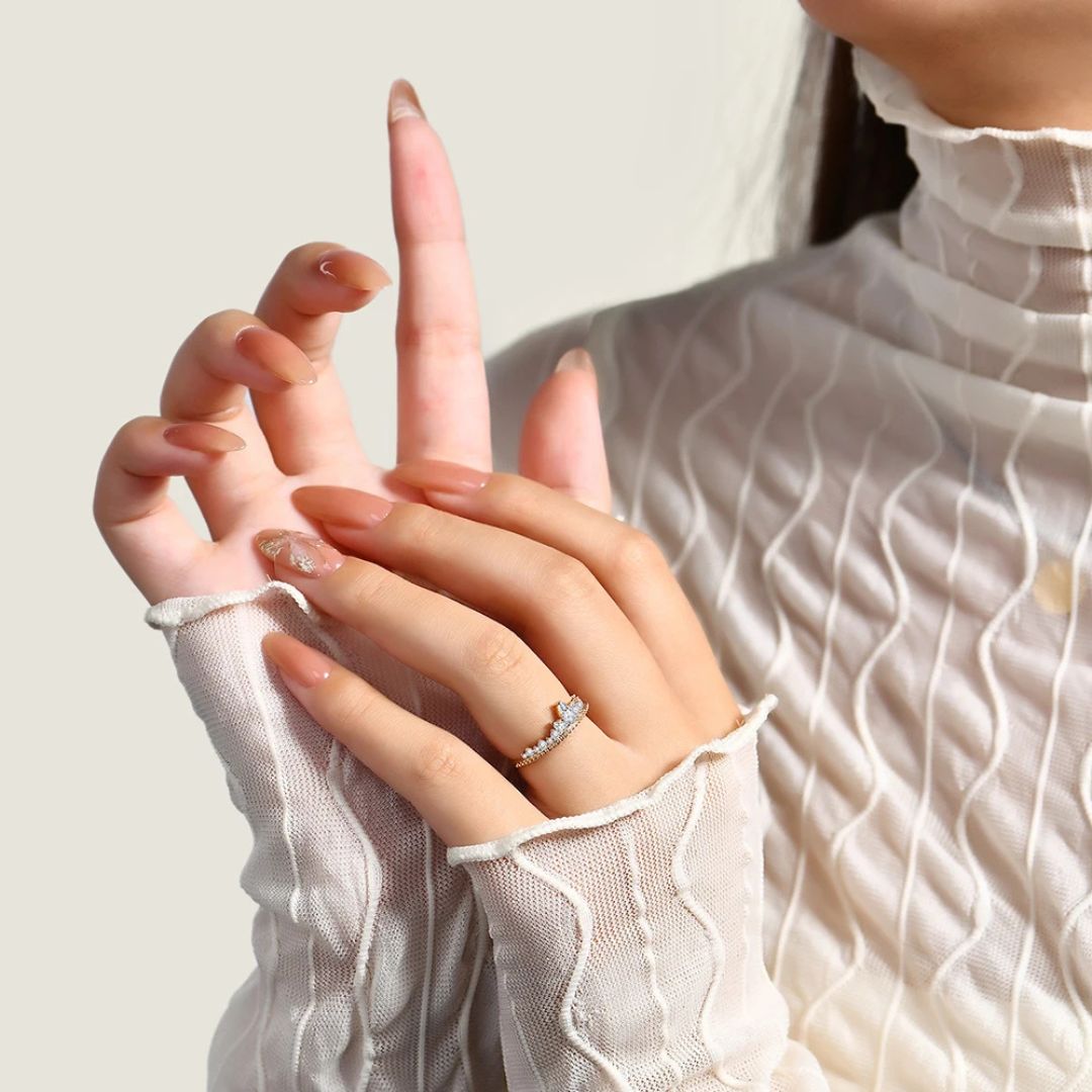Aurevera Ring - Moissanite Kroon Ring