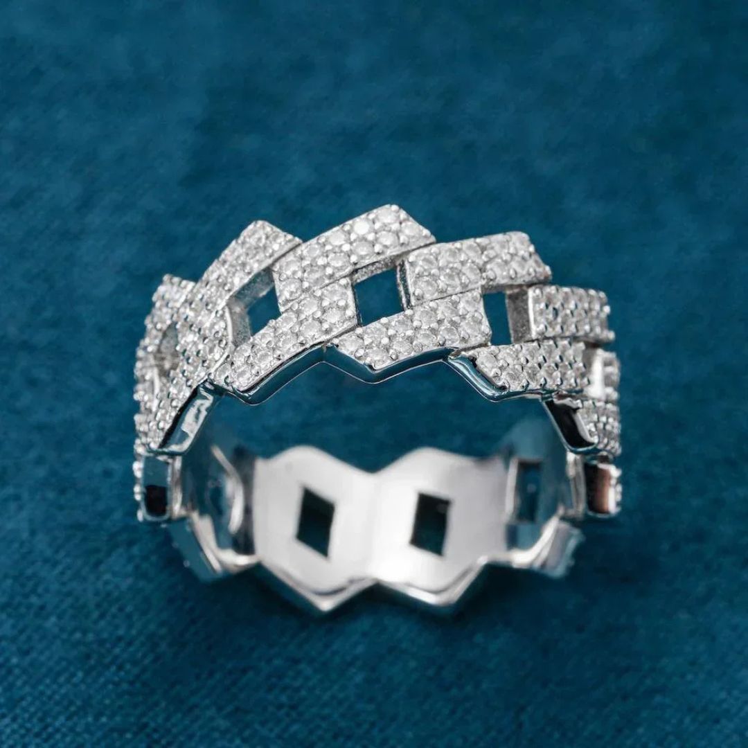 Aurum Cuban - Cuban-Link Moissanite Ring