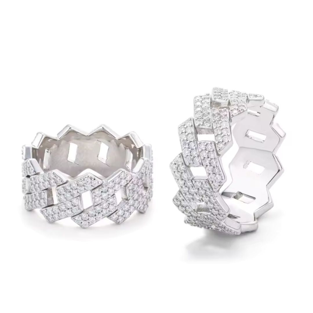 Aurum Cuban - Cuban-Link Moissanite Ring