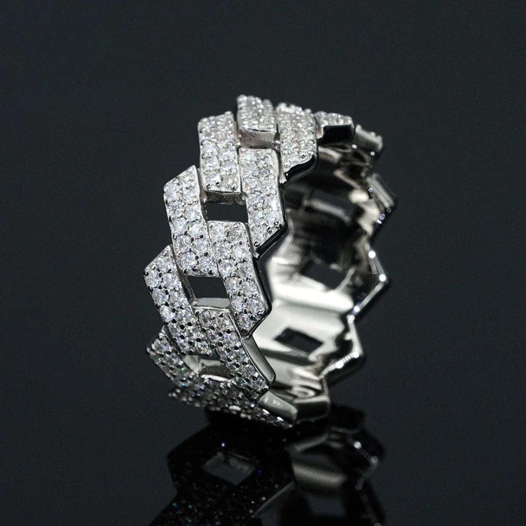 Aurum Cuban - Cuban-Link Moissanite Ring