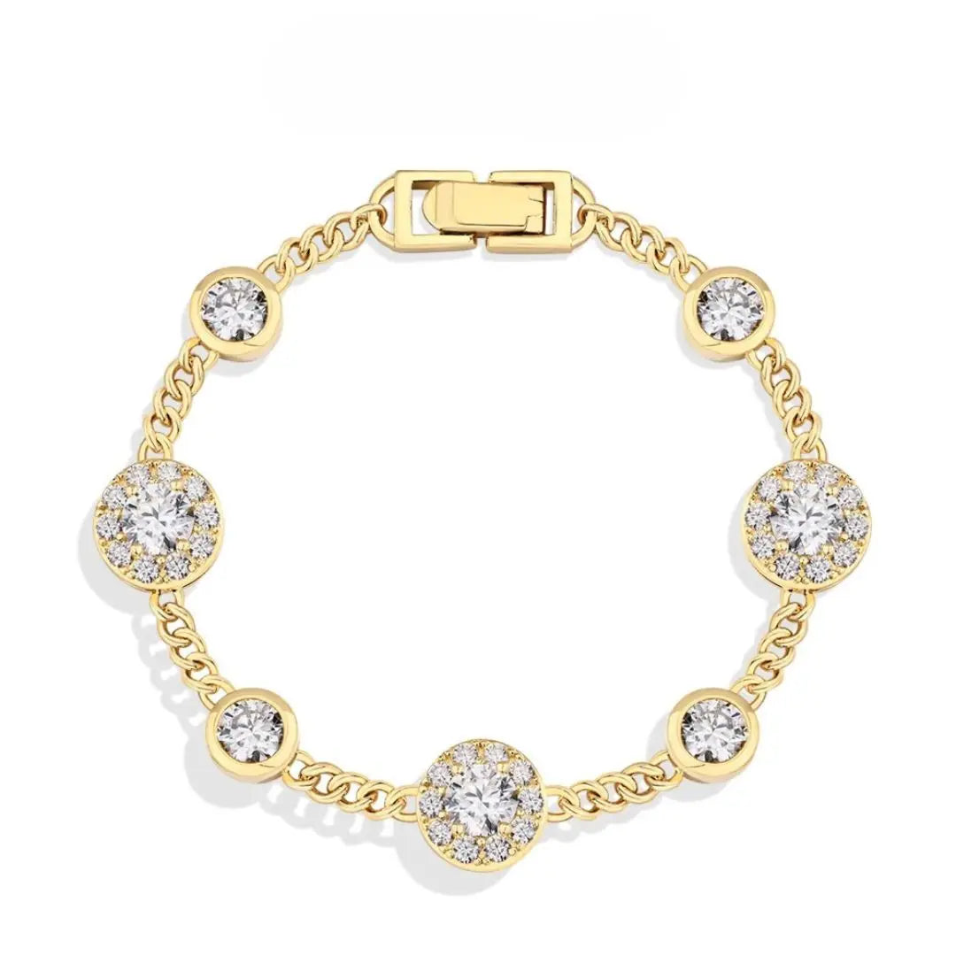 Bracciale Lux - Goldplated Moissanite Armband Amora Maison