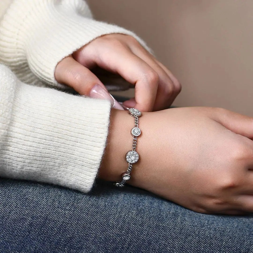 Bracciale Lux - Goldplated Moissanite Armband Amora Maison